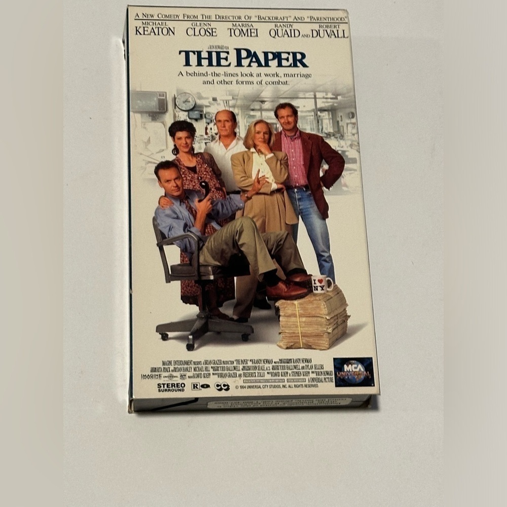 VHS Movie The Paper